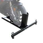 Jack Boss Motorcycle Wheel Chock, Motorcycle Stand Up to 1800LBs, Wide Range 3 Inch to 5 Inch Support Adjustable Front Tire Stand Chocks for Trailer and Truck, Suitable for Most Motorcycle