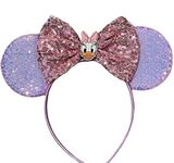 CLGIFT Princess Minnie Ears,Pick your color, Flower Minnie Ears, Floral minnie ears