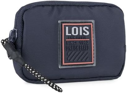 Lois - Monedero Hombre - Monedero Hombre Pequeño. Llavero Hombre Cartera Juvenil Chico - Cartera Juvenil Chico. Cartera Tarjetero 309202, Marino