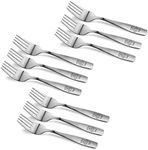 9 Piece Stainless Steel Kids Forks, Kids Cutlery, Child and Toddler Safe Flatware, Kids Silverware, Kids Utensil Set, Includes A Total of 9 Forks for Great Convenience, Ideal for Home and Preschools