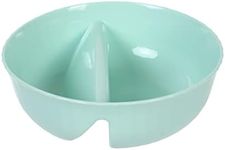 Anti-soggy Cereal Bowls,BPA Free PP Material,Salad Bowl,Can Be Sub-packaged Fresh & Crunchy,Microwave Safe,for snacks,salads,soups,Ice Cream Topping,Yogurt Berries,Fries Ketchup(Lake Green)