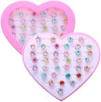 PASEMM 36pcs Little Girl Rhinestone