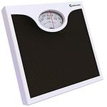 Adamson A22 Bathroom Scale for Body Weight - Up to 260 LB - New Version - Anti-Skid Rubber Surface - Analog Bathroom Weight Scales - Affordable - Durable with 20-Year Warranty - Black