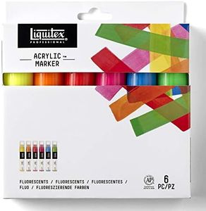 Liquitex Professional Paint Marker Set, 6 Piece, Fluorescents