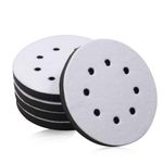 SPEEDWOX 5 Inch 8 Holes Hook and Loop Sanding Discs Pad 5 Packs Interface Buffer Cushion Soft Foam Buffering Pad Shank Backing Pad for Drill Grinder Rotary Tools