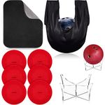 Wettarn 9 Pcs Bowling Ball Cleaner Kit Bowling Ball Sanding Pad Set Bowling Accessories Bowling Polishing Pads Bowling Towel