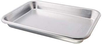 Nordic Ware 47400 Naturals Baker's Eighth Sheet Aluminium Tray Premium Bakeware to Bake and Reheat Small Meals, Silver