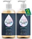 Puracy Gel Hand Soap - Perfect Skin, Pure Ingredients - with 15+ SuperPlant Ingredients for Clean, Soft, Smooth Skin, 99.09% from Mother Nature, Gently Scented Hand Wash, Ocean Mist, 12 Ounce (2-Pack)