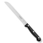 TRAMONTINA Ultracorte Stainless Steel Bread Knife/Chaku,17cm/6.6" | Black | Wavy/Serrated Edge | Antimicrobial |Polypropylene Handle |Dishwasher Safe | 5 Year Warranty* | Made in Brazil