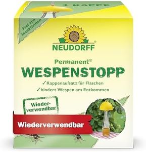 Neudorff Permanent WespenStopp – Wiederverwendbare Wespenfalle zur zuverlässigen Wespenabwehr in Allen Außenbereichen, insektizidfrei, 1 Stück