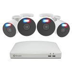 Swann Home DVR Security System 1TB, 8 Channel 4 Camera, 1080P HD Video, Indoor Outdoor Surveillance CCTV, Color Night Vision, Heat Motion Detection