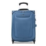 Travelpro Maxlite 5 Softside Expandable Upright 2 Wheel Carry on Suitcase, Lightweight Suitcase, Men and Women, Azure Blue, Carry On 51x41x20 cm