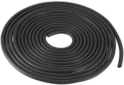 uxcell Foam Rubber Seal Weather Strip 3mm Diameter 5 Meters Long Black