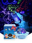 One Fire Dinosaurs Space Projector for Kids Gifts,96 Lighting Modes Starlight Space Projector for Bedroom,6 Films-360°Rotating Ceiling Projector Planetarium Projector Baby Sensory Light,Baby Boy Gifts