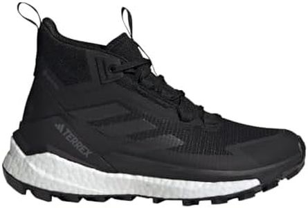 adidas Women's Terrex Free Hiker 2 Gore-tex Hiking Shoes Sneaker, Black/Black/White, 7
