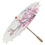 Handmade Oiled Paper Umbrella Chinese Art Classical Dance Umbrella Plum Blossom for Wedding Parties Photography Costumes Cosplay Decoration and Other Events