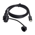 cablecc Waterproof USB-C Type-C USB 3.1 Extension Flush Car Mount Extension Cable for Dashboard Panel