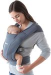 Ergobaby Embrace Newborn Baby Carrier, Oxford Blue