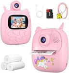 Instant Print Camera for Kids with 