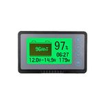 AiLi 500A Battery Monitor High and Low Voltage Programmable Alarm Voltage Range 10V-120V and up to 500A Compatible with 12V Lithium Sealed Gel Flooded Batteries