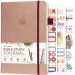 Clever Fox Bible Study Journal – Church Notes Notebook – Note Taking & Journaling Kit – Faith Based Religious Gifts & Accessories (Rose Gold)