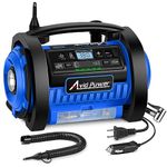 AVID POWER Tire Inflator Portable Air Compressor, 12V DC / 110V AC Car Tire Pump, Air Mattress Pump with Inflation and Deflation Modes, Dual Powerful Motors, Digital Pressure Gauge