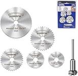 6pcs HSS Cutting Discs for Rotary Tool, HSS Disc Drill Blades, Mini Circular Saw Blades for Wood Plastic Metal Cutting