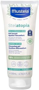 Mustela Stelatopia Eczema-Prone Skin Cleansing Gel - Baby Face & Body Wash with Natural Avocado & Sunflower Oil - Fragrance-Free & Tear Free - 6.76 fl. oz.