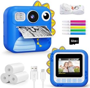 KOKODI Kids Camera Instant Print, Toddler Cameras Christmas Birthday Gifts for Boys Age 3-12, Digital Video Instant Print Camera for Kids, Toys for Ages 5-7 (Blue)