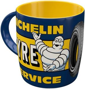 Nostalgic-Art Taza de café, 330 ml, Michelin – Tyre Service – Idea de regalo para amantes del motor, taza de cerámica, diseño vintage