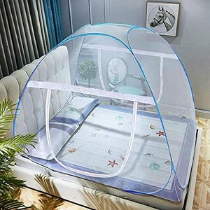 DaTong Pop-Up Mosquito Net Tent for Beds Anti Mosquito Bites folding design with net bottom for babys adults trip (180cm200cm150cm)