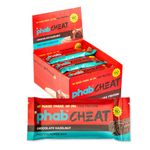 Phab Cheat Protein Bar – Chocolate Hazelnut | High Protein Snack (15g) | No Added Sugar | Low Calorie Fudge Bar | Healthy Guilt-Free Snack | Pack 12-50g each