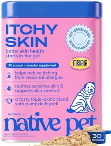Native Pet Itchy Skin - Dog Itching Skin Relief - Seasonal Allergy Relief | Vet formulated & NASC certified anti itch for dogs - stocking stuffers for dogs; 30-day supply dog supplements for itchy skin