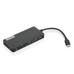 Lenovo – USB-C 7-in-1 Hub – Computer Networking Laptop Accessory – Laptop Docking Station - 4K via HDMI, 3 USB-A Devices, 2 SD/TF Card Readers USB-C Power Pass Through