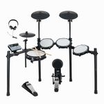 Kadence MD200S GEN25 Jamming Series 8-Piece Electric Drum Kit | Dual-Trigger Mesh Pads | 30 Kits + Custom | Bluetooth Audio | USB-MIDI | Practice & Performance Ready | Black