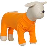 Lovelonglong Four Feet Dog Lightweight Pajamas, Pure Cotton Dog Jumpsuits 4 Legs Dog T-Shirt Stylish PJS Puppy Costume for Large Medium Small Dogs Orange M