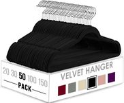 Utopia Home Velvet Hangers 50 Pack 