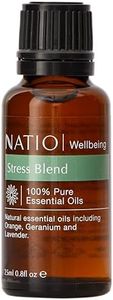 Natio Australia Wellbeing Pure Essential Oil Blend - Stress 25ml - Relaxing Orange, Geranium and Lavender to Help Alleviate Agitiation - 100% Pure Essential Oil Blend - Made in Australia