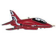 BAE Hawk RAF Red Arrows Jet Aircraft Metal Enamel Badge Brooch GB Tail