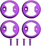 4 PCS Titanium Alloy Pedals Fit for Cycling Pro MTB Bicycle Pedals and Clamps, Fit for Wahoo for SpeedPlay Comp Zero Aero NanoPCS, Bike Pedal Plate Bows, Bicycle Pedal Replacement Parts