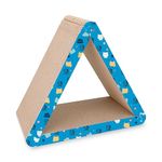 Foodie Puppies Scratching Post with Catnip for Cats and Kittens - (Delta Scratcher) | Corrugated Cat Scratcher Cardboard for Indoor Cats, Kitten for Furniture Protection, Durable Texture Design