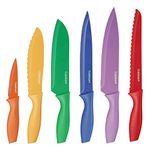 Cuisinart Advantage 12-Piece Knife Set, Bright (6 Knives and 6 Knife Covers)