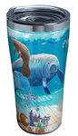 Tervis Guy Harvey Manatee Triple Walled Insulated Tumbler Travel Cup Keeps Drinks Cold & Hot, 20oz Legacy, Stainless Steel