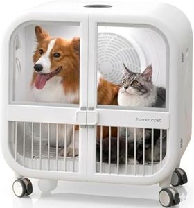 HomeRunPet Drybo Ultra Pet Dryer Box - Ultra Quiet, Smart Temperature Control, 360° Efficient, 4 Locking Swivel Casters for Dogs, Cats and Multi-Pet Families, 135L