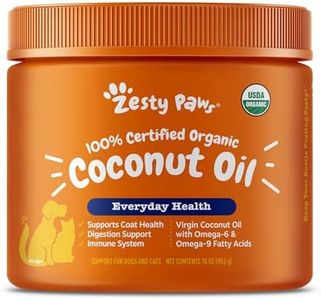 Coconut Oil for Dogs - Certified Organic & Virgin Superfood Supplement - Digestive & Immune Support - 16 OZ