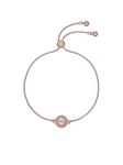 Ted Baker Soleta Solitaire Sparkle Crystal Adjustable Bracelet For Women (Rose Gold Tone/Crystal)