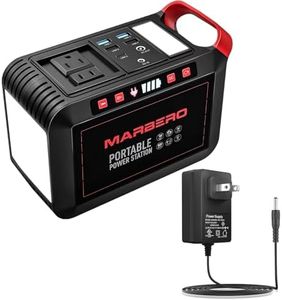MARBERO Portable Power Station 200W Camping Lithium Battery Power Supply 148Wh with Extra 19V 1.5A 3.5mm*1.35mm Adapter Power Supply
