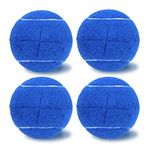 Magicorange 4 PCS Precut Walker Tennis Balls for Furniture Legs and Floor Protection, Heavy Duty Long Lasting Felt Pad Glide Coverings (Dark Blue)