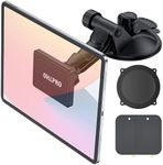 Magnetic Car Tablet Mount, Car Universal Dashboard Windshield Strength Suction Cup Car Phone Mount Holder with 360 Degree Rotating Super Strong Magnet TPU Suction Viscosity, for 4"- 10" Phones &Mounts