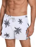 COOFANDY Mens Swim Trunks with Compression Liner Summer Beach Shorts Quick Dry with Pockets Board Shorts